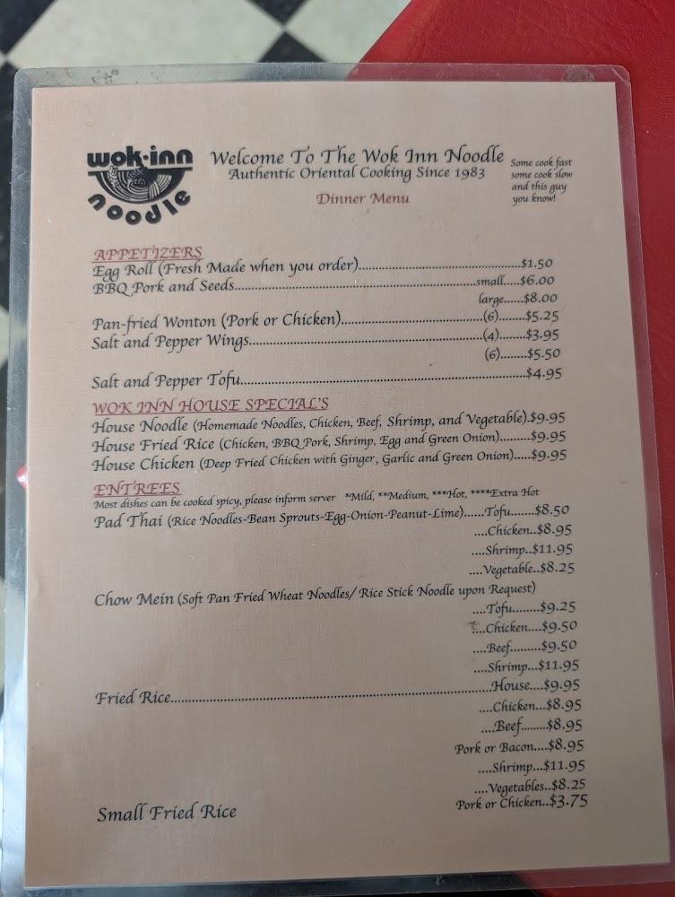 Wok-Inn Noodle Menu image 1