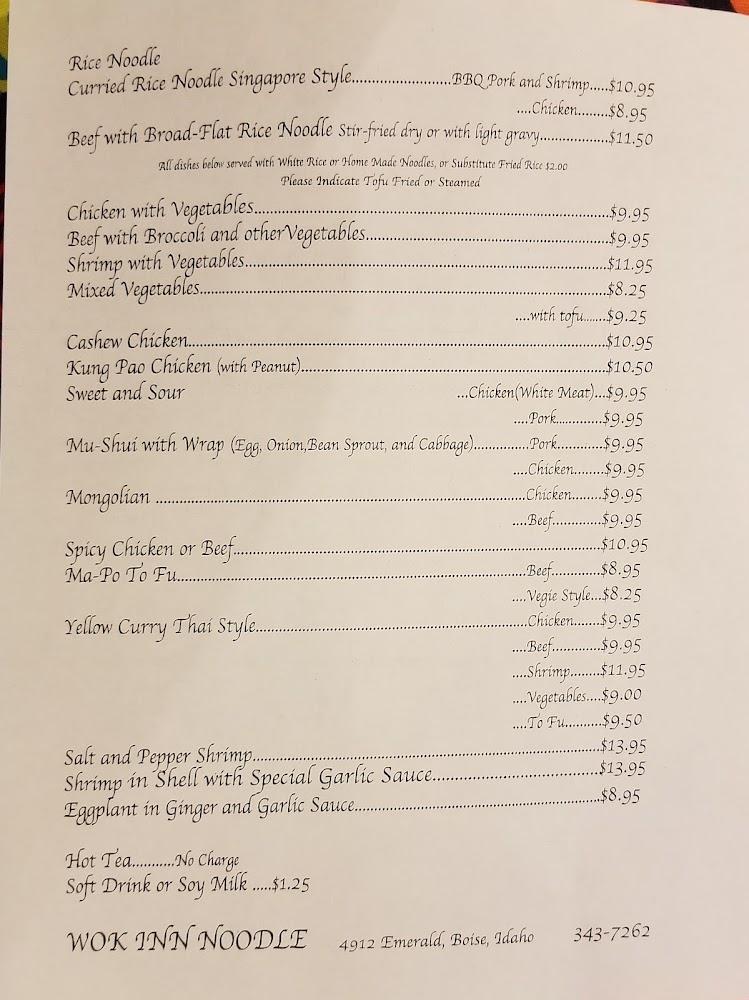 Wok-Inn Noodle Menu image 2